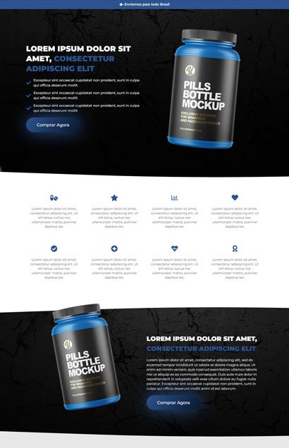 site para loja de suplementos