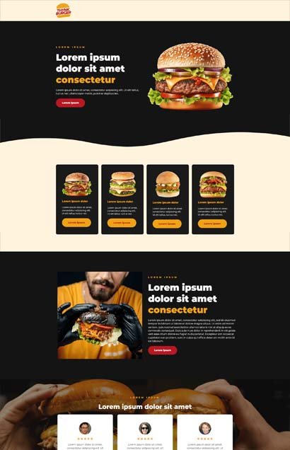 site para restaurantes e lanchonetes